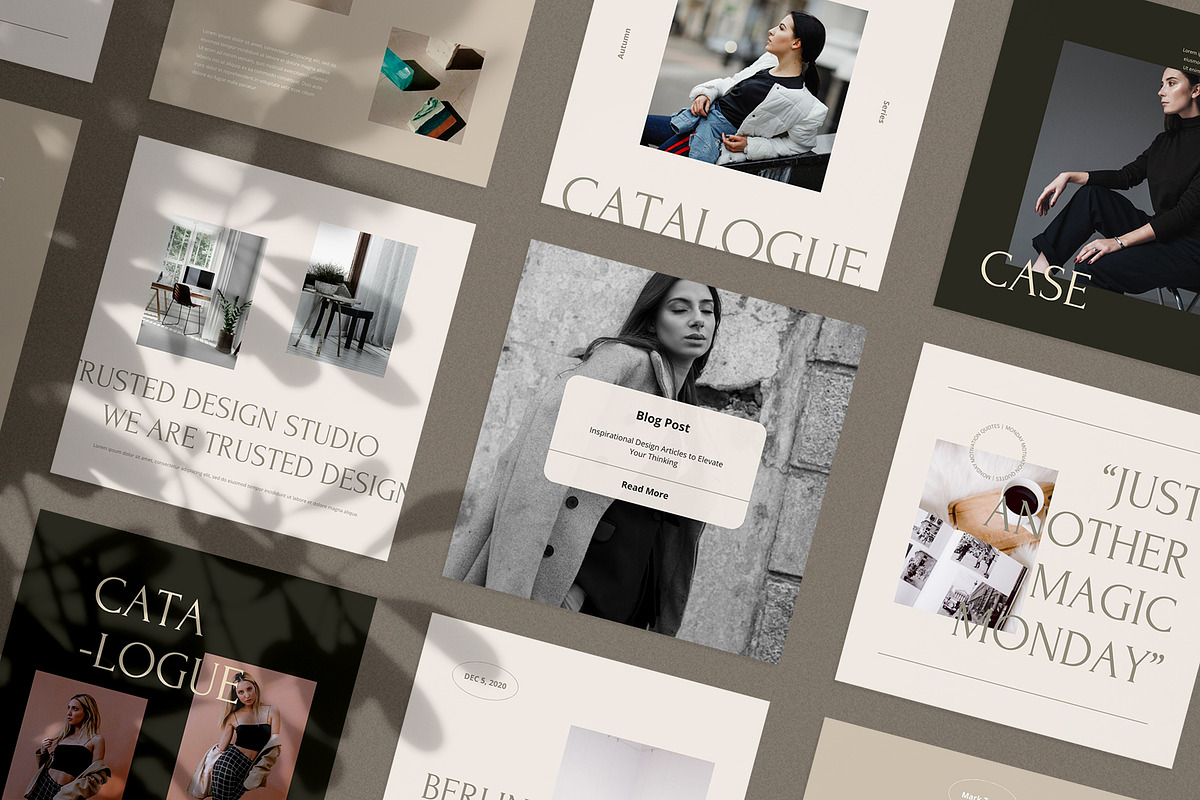 Casey Instagram Pack | PS & Canva, a Social Media Template by Visuel Colonie® (Photo 2 of 15)