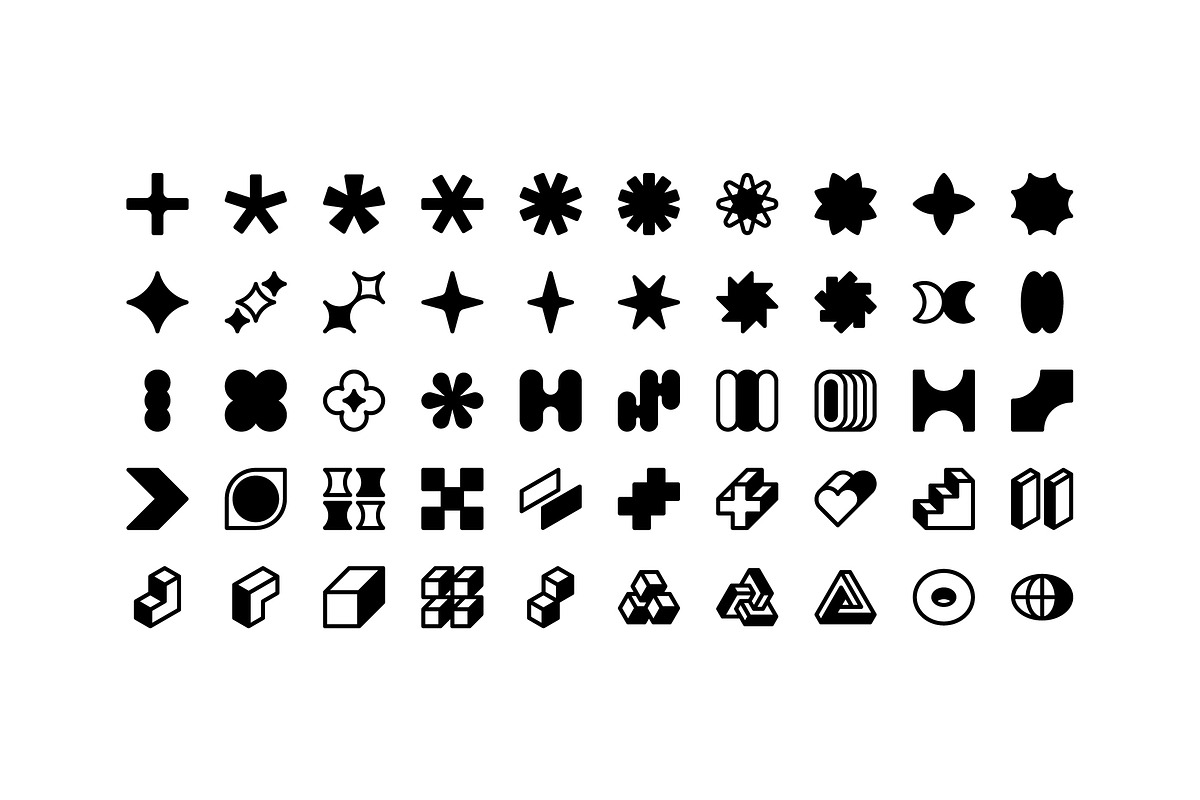 100 Neubrutalism Icons Vol. 2, an Outline Icon by Side Project (Photo 5 of 10)