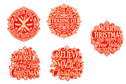Christmas Vintage Signs Laser Cut, an Object Graphic by DreamCafeArt (Thumbnail 7 of 8)