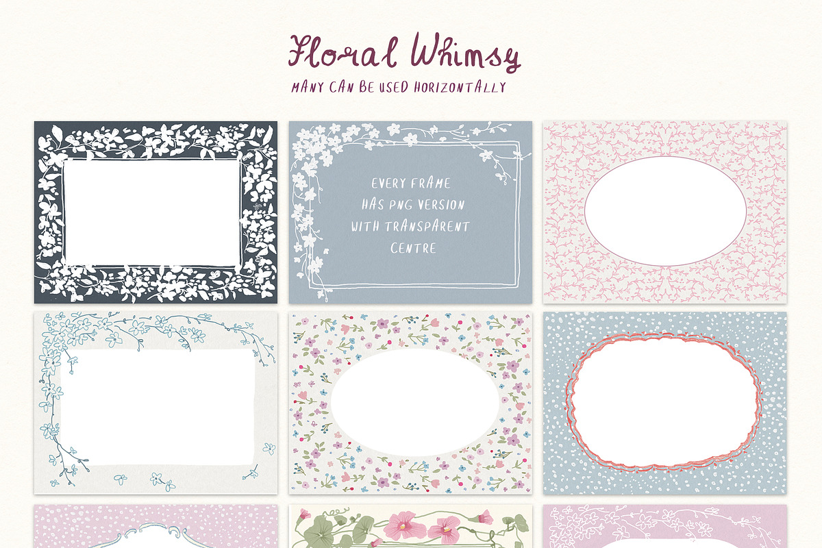 Cottagecore PNG Frames, Illustration, a Decorative Illustration by whiteheartdesign (Photo 52 of 57)