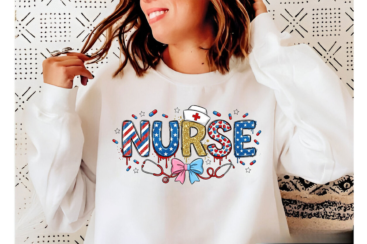 4th of July Nurse Png, an Illustration by Designking (Photo 4 of 6)