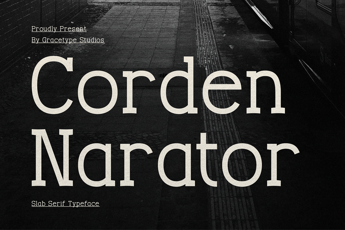 Corden Narator | Slab Serif Typeface, a Slab Serif Font by gracetype_studio (Photo 1 of 12)