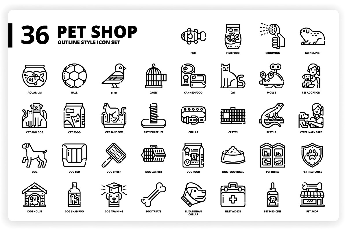 3,600 Icons x3 Styles, an Outline Icon by monkik (Photo 233 of 299)