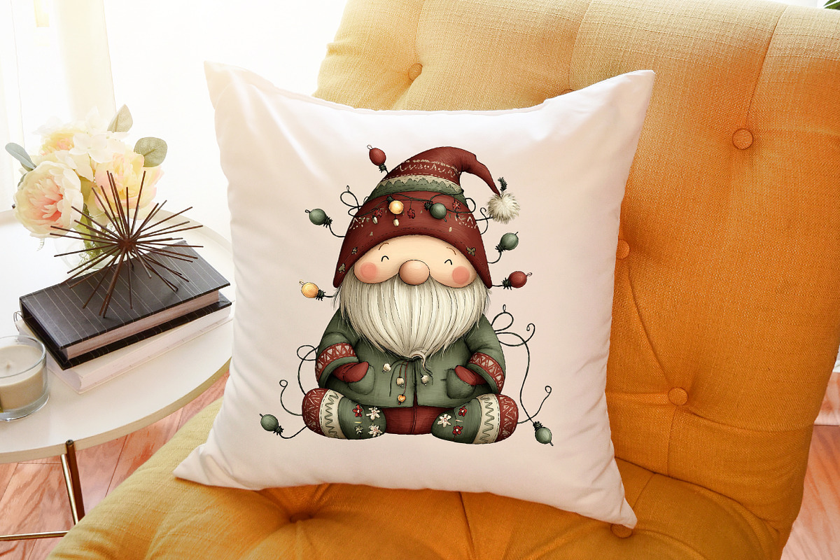Funny Christmas Gnome Clipart, an Illustration by Sublimation Artist (Photo 6 of 6)