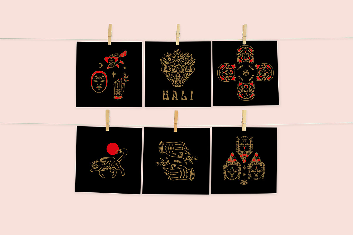 Asian Doodles Bundle, an Object Graphic by Annie Konst (Photo 6 of 22)