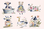 Blooming Country Set, an Animal Illustration by GiraffeCreative (Thumbnail 7 of 20)