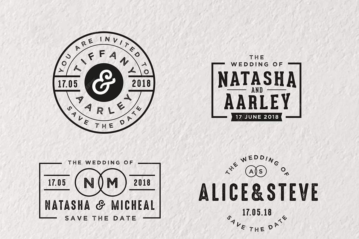 Wedding Badges, an Outline Icon by Aarley Kaiven (Photo 2 of 2)