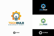 Set of Modern Tech Bulb logo designs, a Branding & Logo Template by Lucky Creative (Thumbnail 3 of 5)