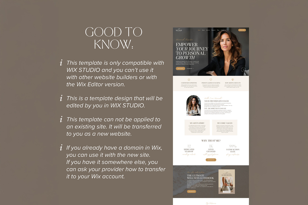 Wix Studio Coaching Website, a Wix Template by vectorocean (Photo 11 of 11)