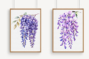 Watercolor Wisteria Garden Clipart, an Illustration by Libby Wishes (Thumbnail 4 of 7)