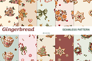 Gingerbread Atelier Seamless Pattern, a Pattern Graphic by Colorsfav (Thumbnail 1 of 7)