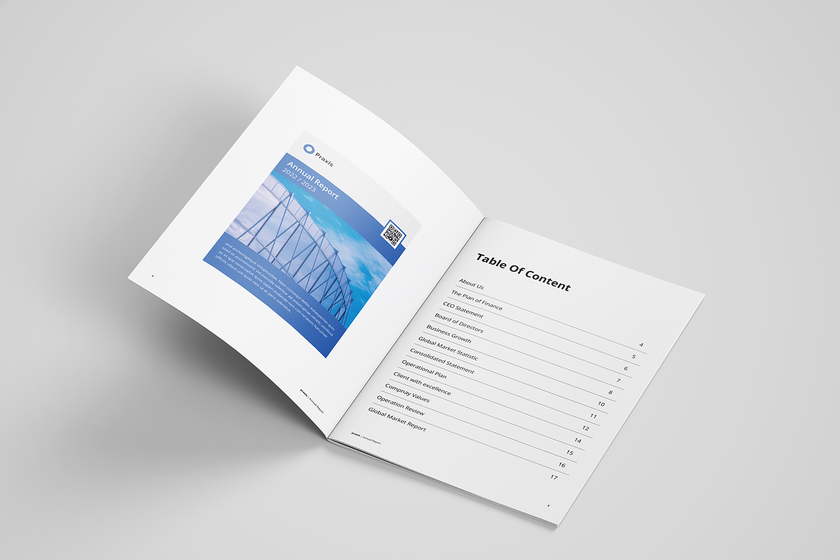 Annual Report, a Brochure Template by azadcsstune (Photo 4 of 11)
