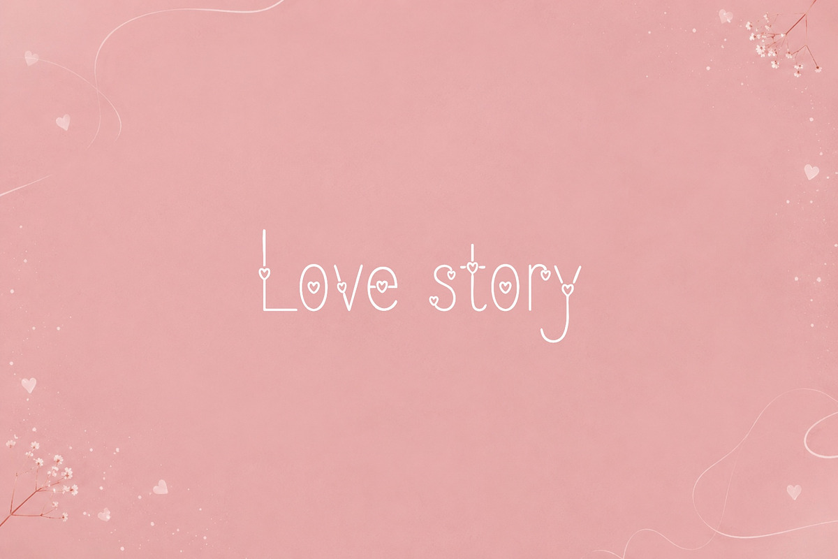 Valentineline Font, a Handwritten Font by Graphic Spirit (Photo 3 of 8)
