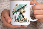 Whimsical Summer Dogs Clipart Bundle, an Illustration by Canvas Craft (Thumbnail 6 of 7)