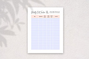 Monthly Bill Tracker, a Print Template by HillTract (Thumbnail 3 of 5)