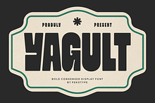 Yagult - Bold Condensed Display Font