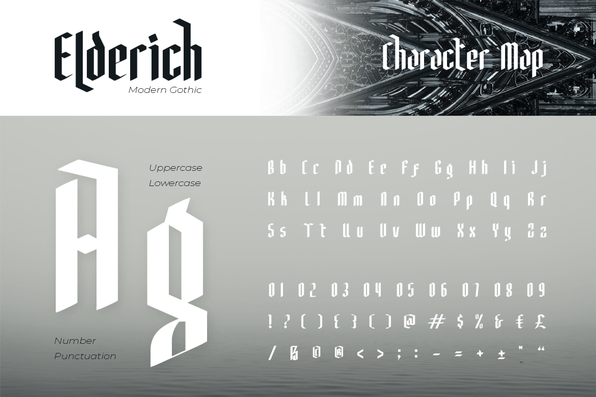 Elderich, a Blackletter Font by kerismaker (Photo 3 of 12)