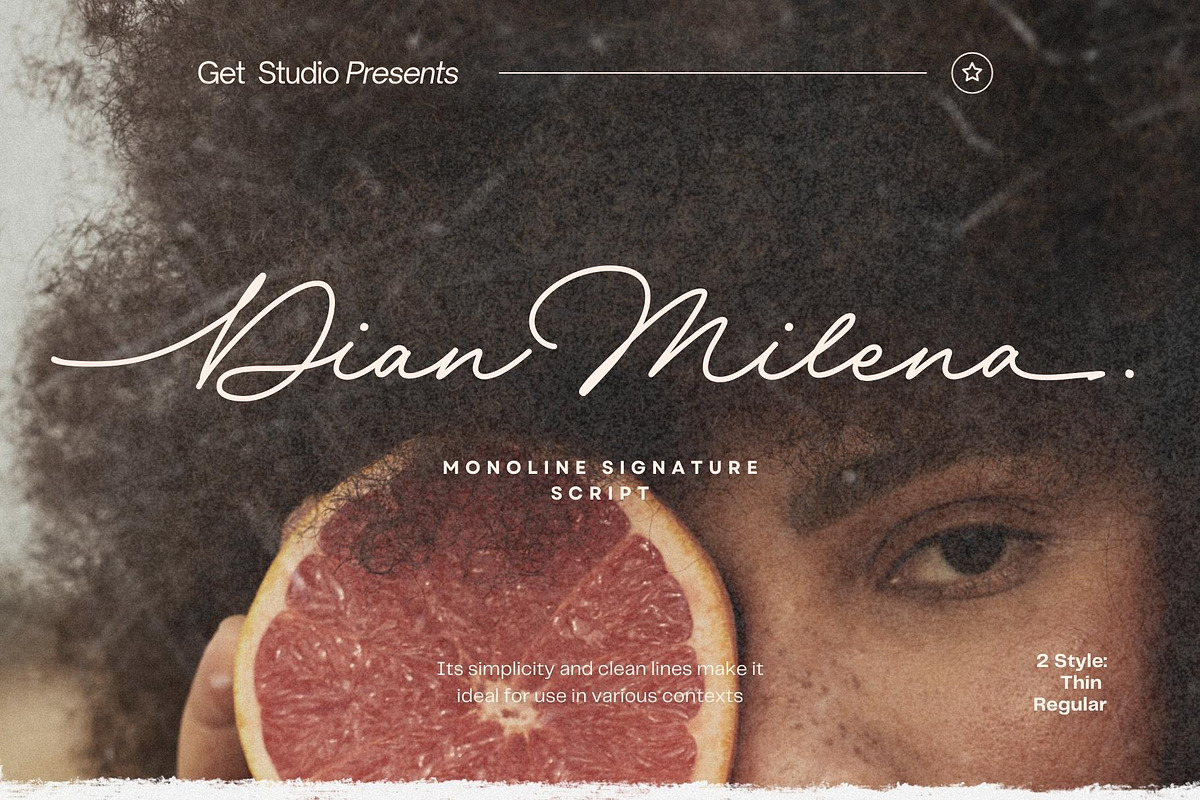 Dian Milena - Signature Script, a Script Font by Get Studio (Photo 1 of 29)