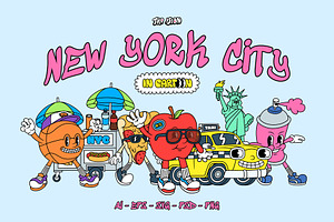 New York City In Cartoon