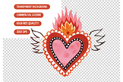 Sacred Heart Clipart Bundle, an Illustration by TatiMockup (Thumbnail 3 of 3)