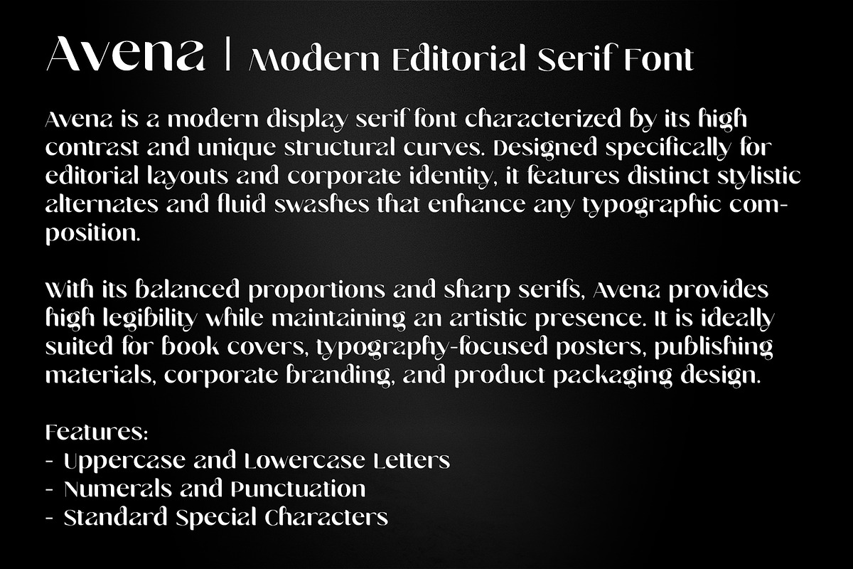 Avena - Modern Editorial Serif Font, a Serif Font by OWPictures (Photo 11 of 12)