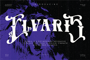Elvaris - A Bold Serif Font