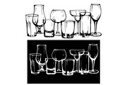 Cocktails, Drinks & Glasses, a Decorative Illustration by Ecaterina Sciuchina (Thumbnail 6 of 9)
