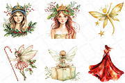 Fantasy Christmas Fairy Clipart, an Illustration by DreamPrint404 (Thumbnail 6 of 6)