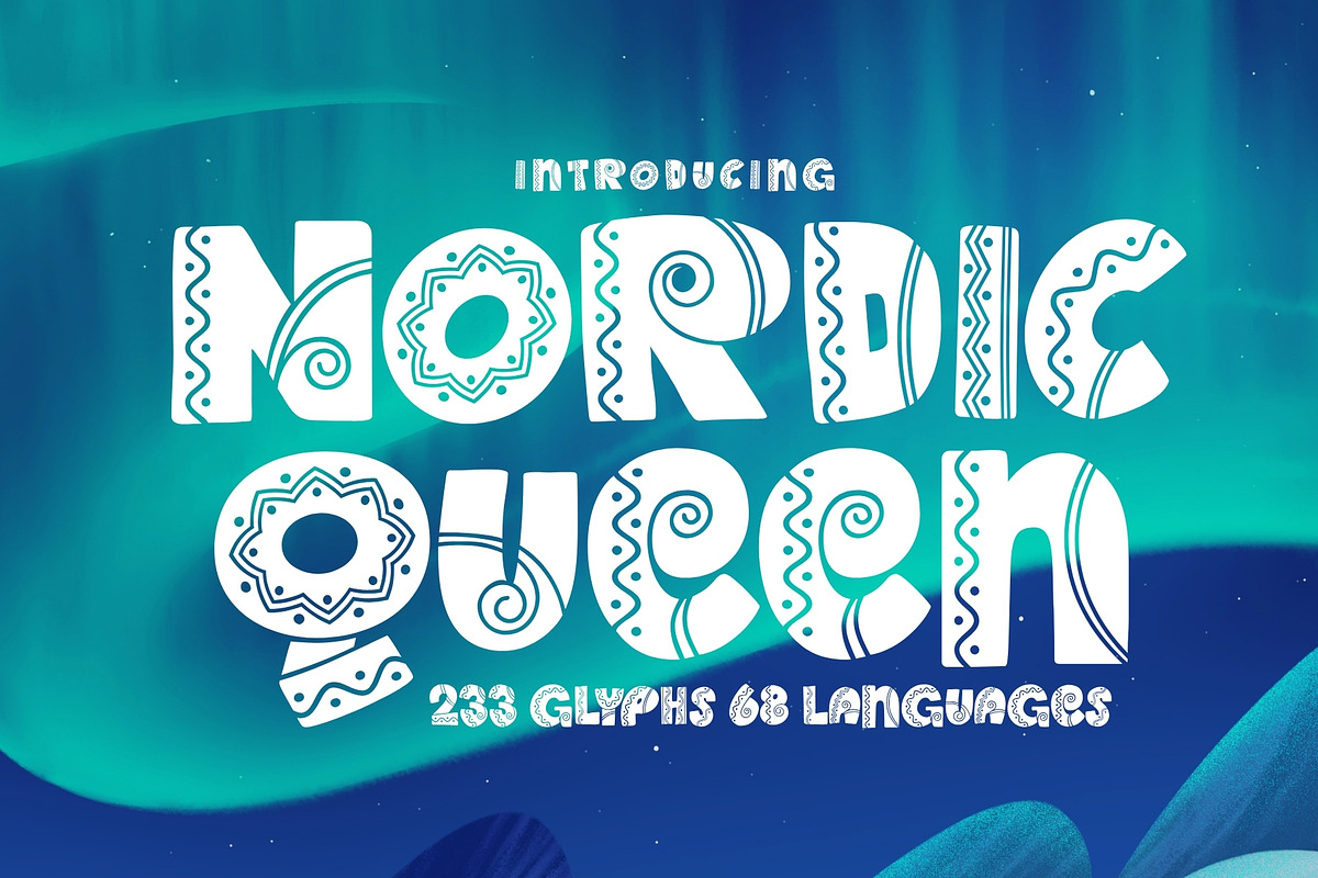 Nordic Queen – Scandinavian Font, a Font by HipFonts (Photo 1 of 11)