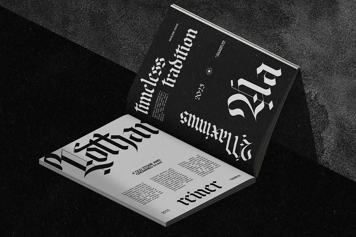 Lothar Reiner – Gothic Blackletter, a Blackletter Font by Inviline.co (Photo 10 of 15)