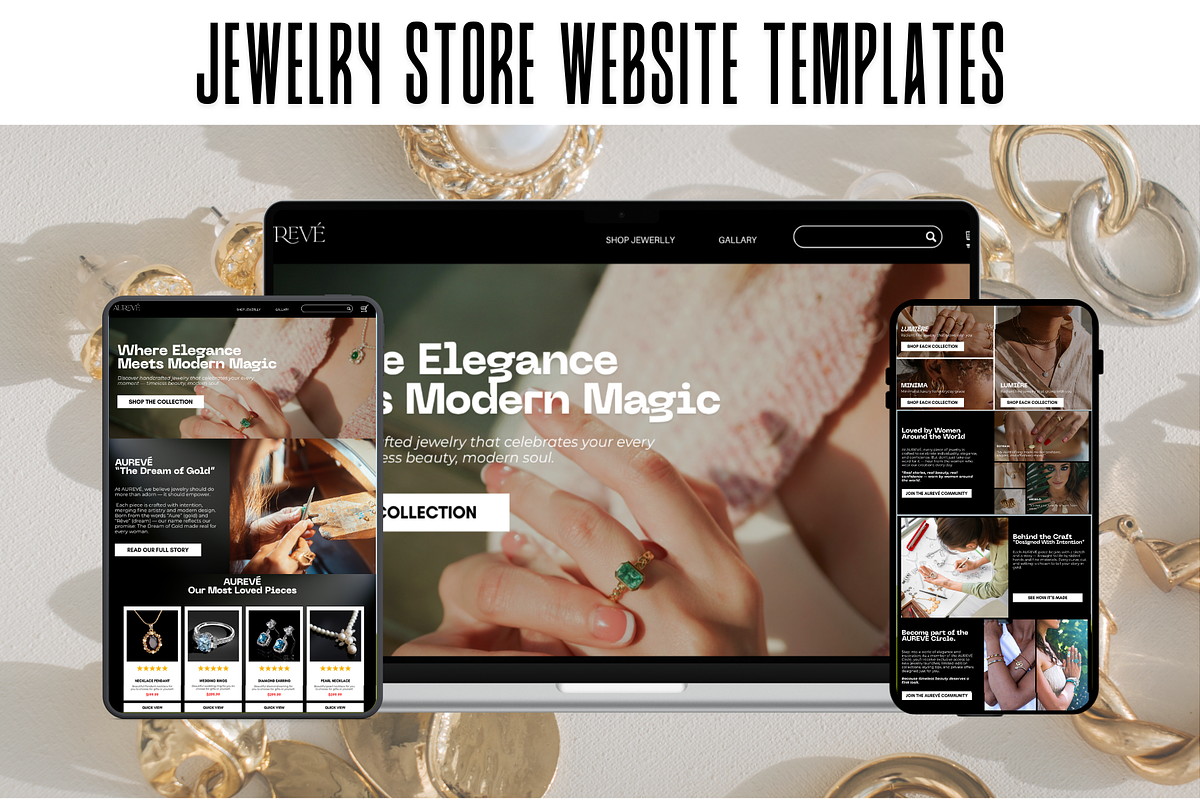 Jewellery Website Templates Design