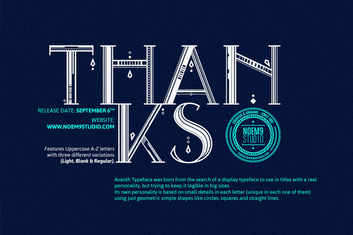 Avanth Font Family preview 5