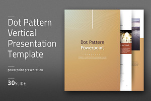 Dot Pattern PPT Template Vertical