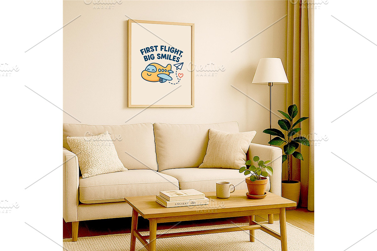 First Flight Big Smiles Airplane, a Background Graphic by LaseredNinja (Photo 5 of 7)