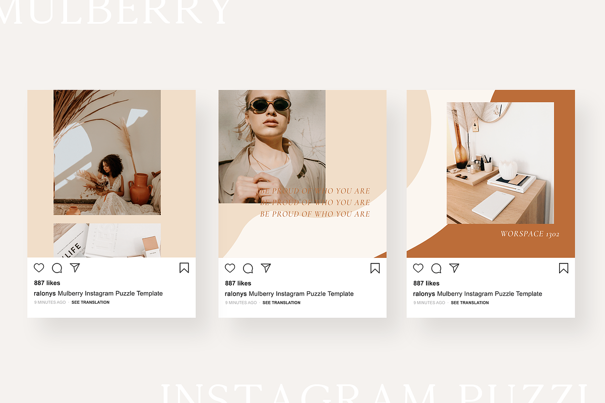 Mulberry Instagram Puzzle | CANVA, a Social Media Template by Ralony (Photo 5 of 8)