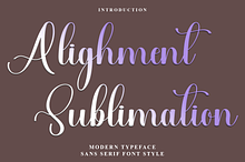 Alighment Sublimation