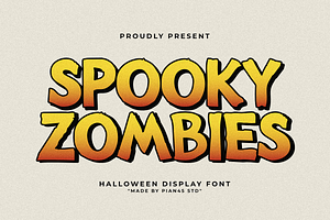 Spooky Zombies - Halloween Display, a Sans Serif Font by Pian45 Studio