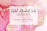 Gold Alcohol Ink Collection, a Background Graphic by JT Digital Studio (Thumbnail 1 of 9)
