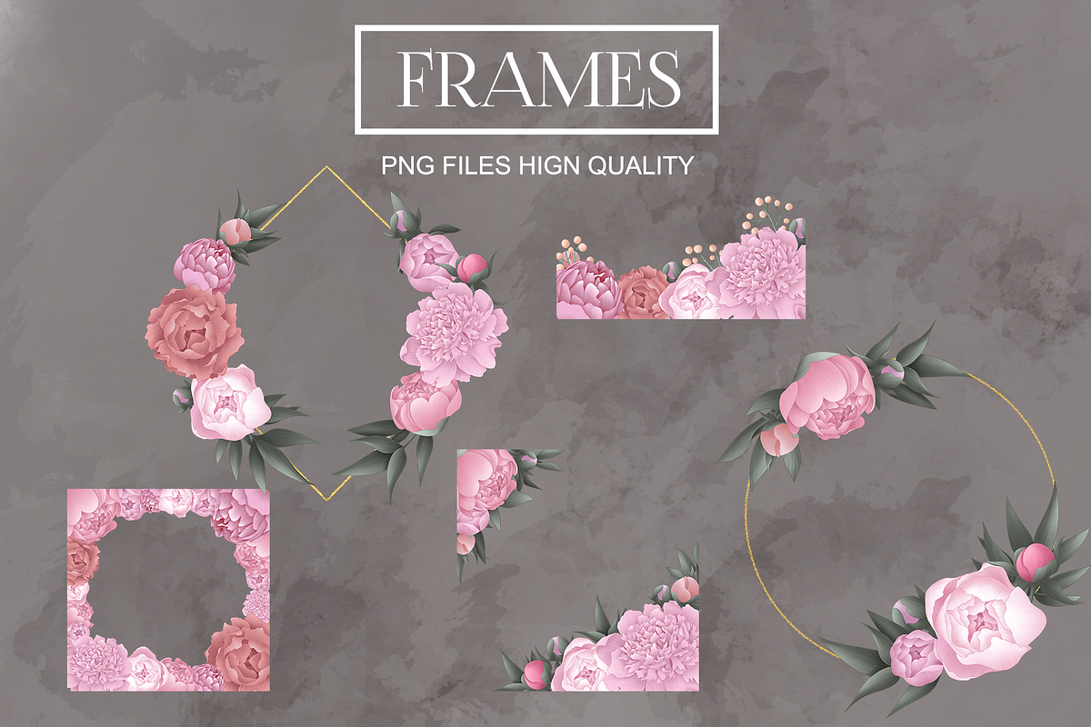 Peony Collection, a Wallpaper Graphic by sizileon (Photo 11 of 14)