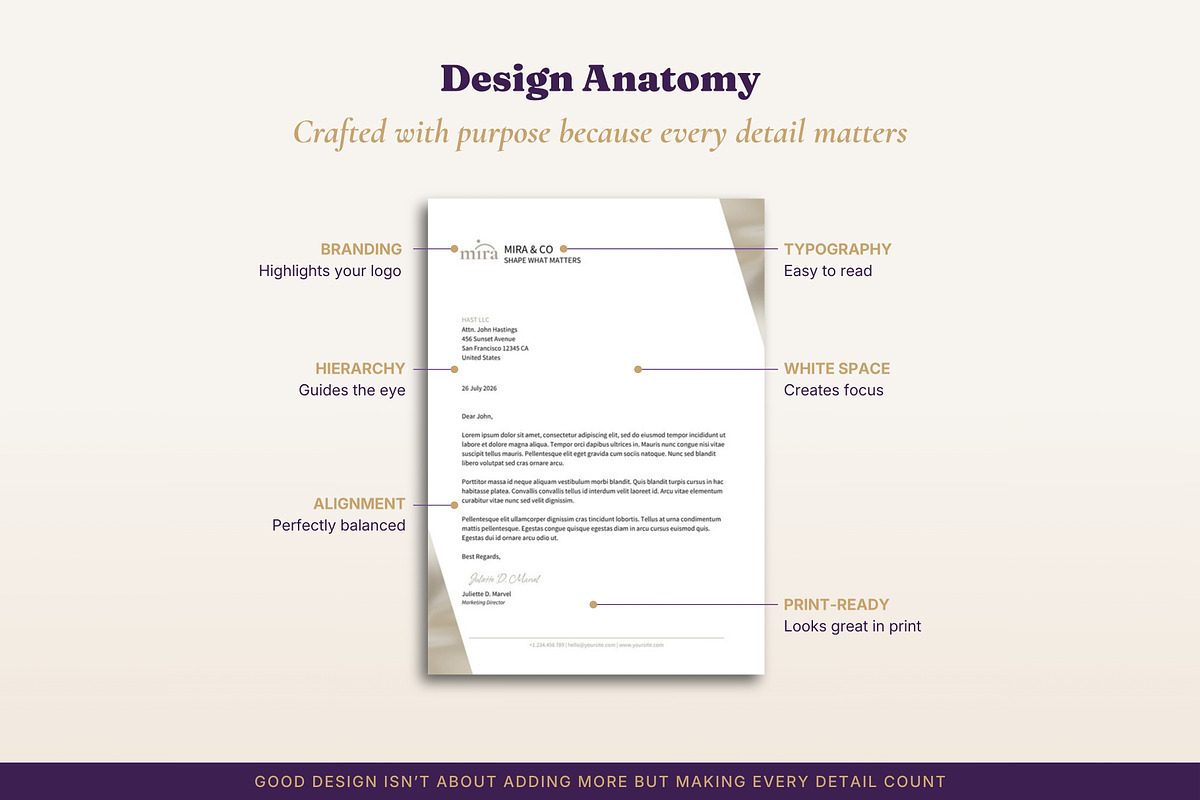 Letterhead Templates 6 Designs Word, a Stationery Template by B2 Studio (Photo 14 of 18)