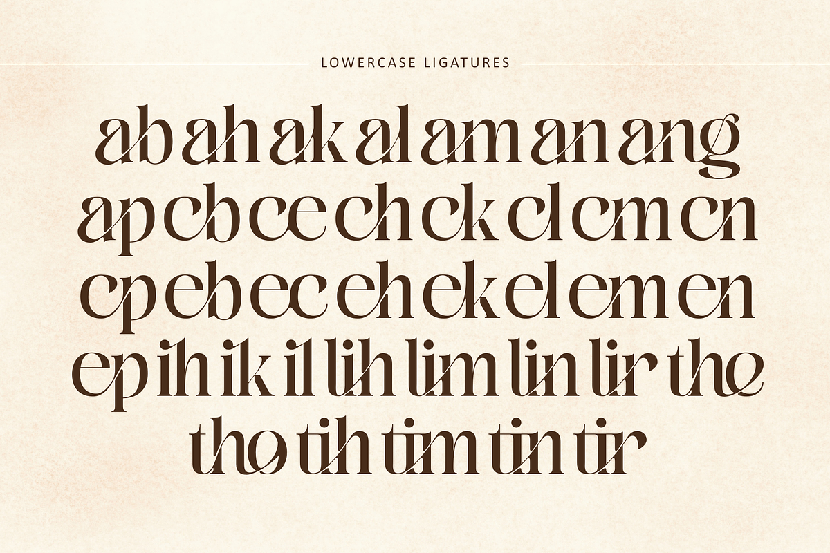 Bitho Luxury - Modern Logo Font, a Serif Font by Nirmana Visual (Photo 10 of 11)