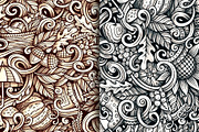 Autumn Graphics Doodles Patterns, a Decorative Illustration by BALABOLKA (Thumbnail 4 of 6)