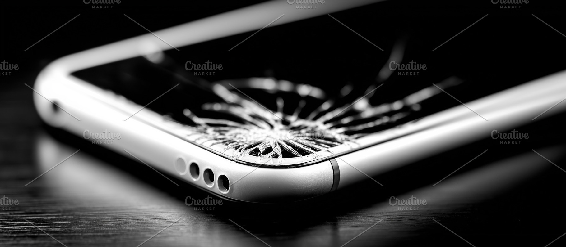 Broken smartphone with a cracked, a Technology Photo by MistyDay