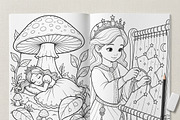 Magical Princess Coloring Book Vol43, a Person Illustration by ikarifq shop (Thumbnail 3 of 7)