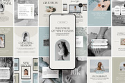 Wellness Instagram Templates, a Social Media Template by Studio Loire (Thumbnail 1 of 8)