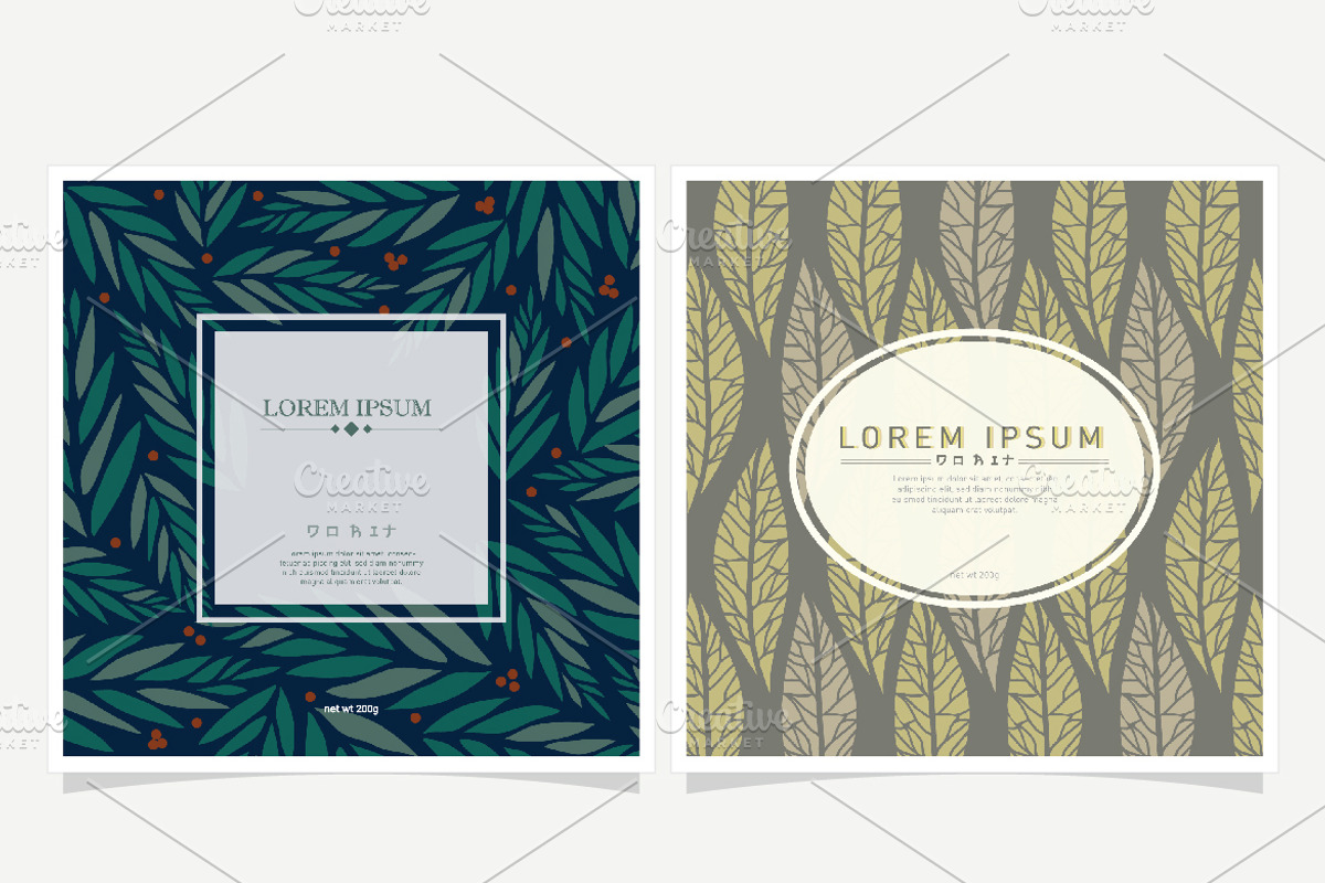 Floral background and Label Design, a Pattern Graphic by Rejoice Creative Assets (Photo 2 of 6)
