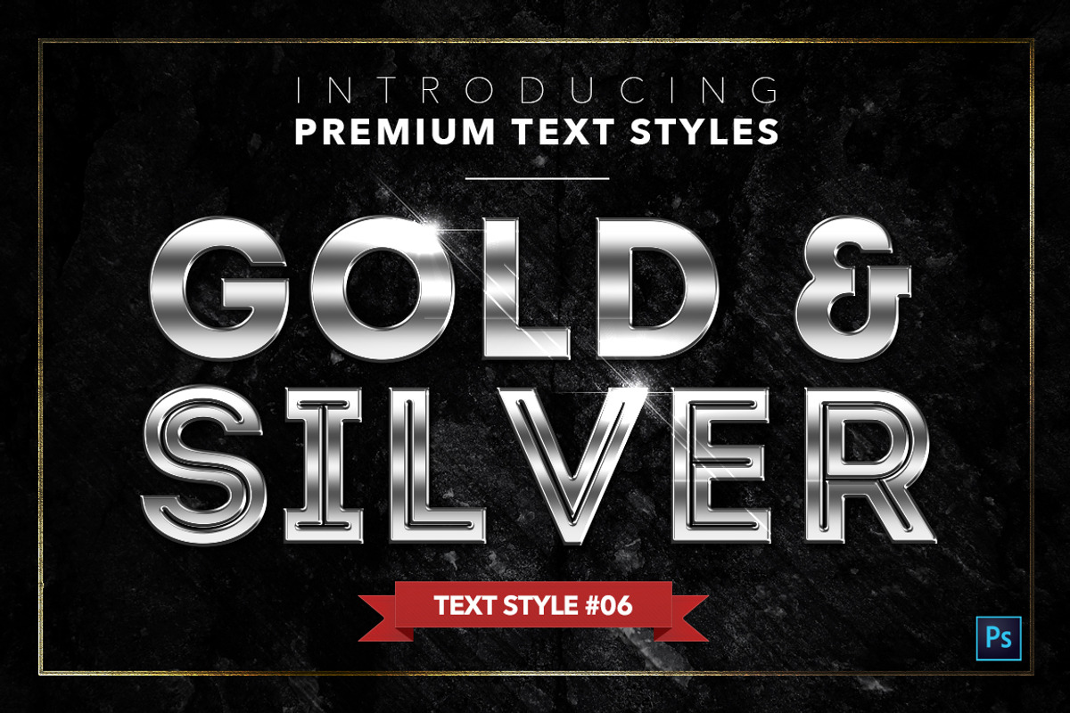 Gold & Silver #6 - 20 Text Styles preview 7