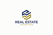 Logo Hexagon Real Estate or Property, a Branding & Logo Template by Signatoro (Thumbnail 1 of 3)