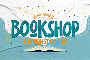 Bookshop - Cartoon Style Font, a Sans Serif Font by Gassstype (Thumbnail 1 of 9)