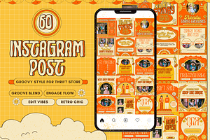 120 Groovy Instagram Post Template